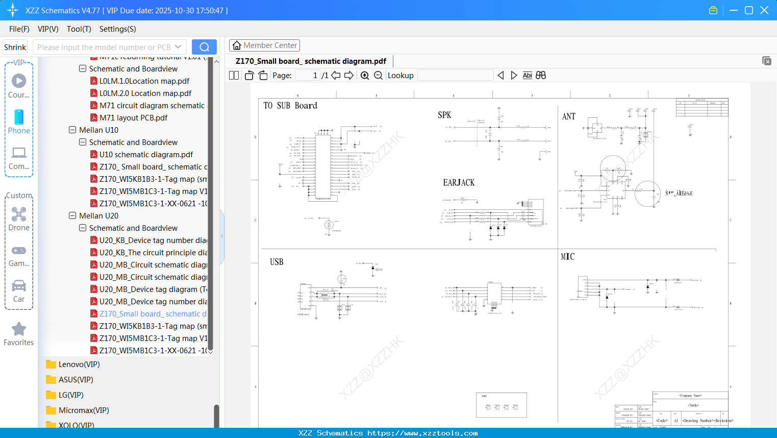 Meizu Z170_Small Board_ Schematic Diagram